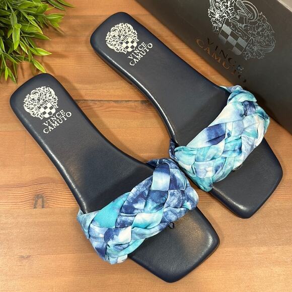 Vince Camuto Antonni Quilted Slide Sandals Size 9.5 - Picture 1 of 8